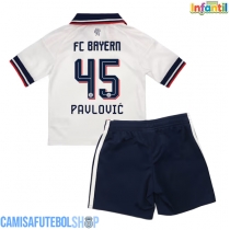 Camisa de time de futebol Bayern Munich Aleksandar Pavlovic #45 Replicas 2º Equipamento Infantil 2026-27 Manga Curta (+ Calças curtas)